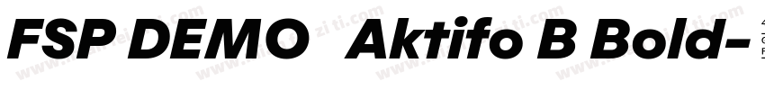 FSP DEMO   Aktifo B Bold字体转换